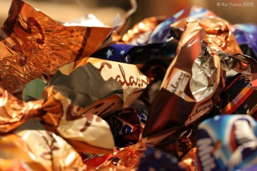 Workers preparing larger loads for disposal